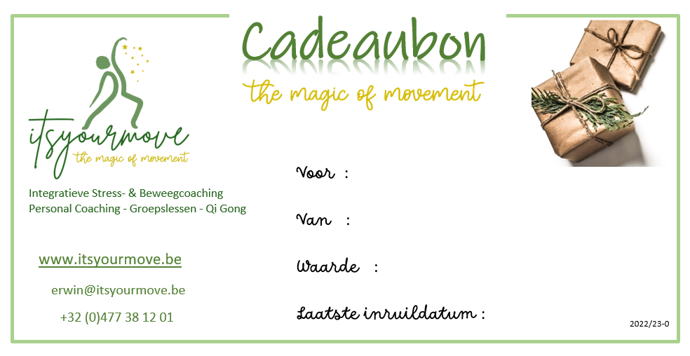 Cadeaubon The Magic of Movement